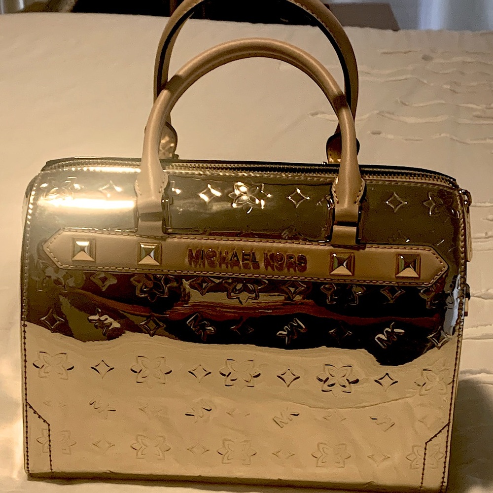 Michael Kors Gold Bucket Purse